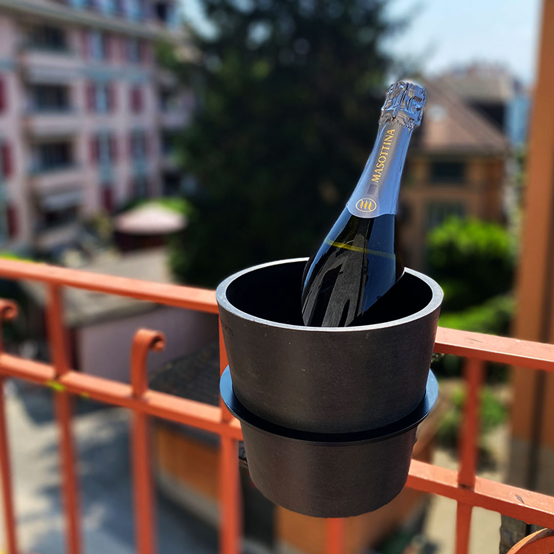 Barcool Seau à glace avec couvercle et pince à glace,Sans BPA,10 litres
